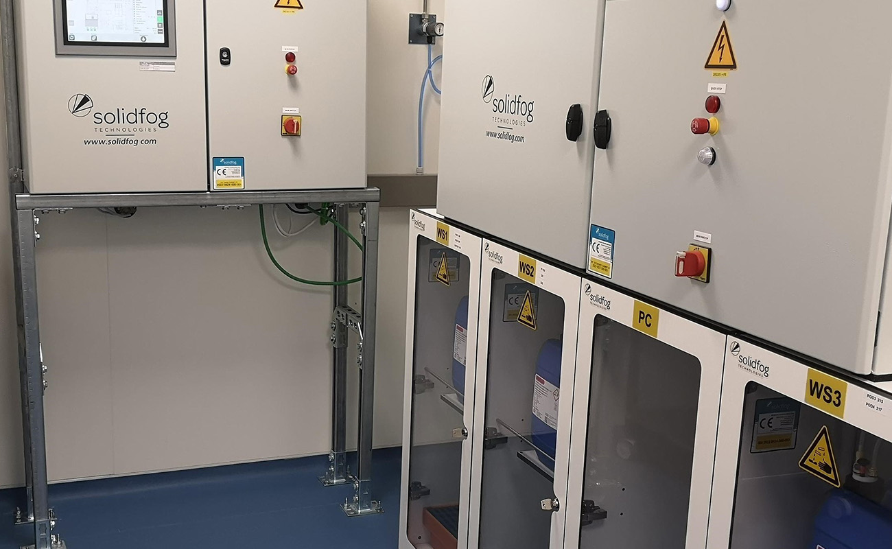 Sistema integrado de generación VH2O2 para salas o instalaciones