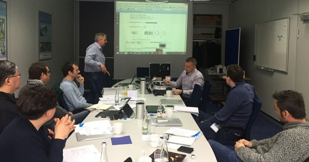 Image of a theoretical training in the use of luminometers.