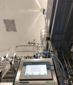 aspersión de preoxido de hidrogenio mediante un equipo de Solidfog