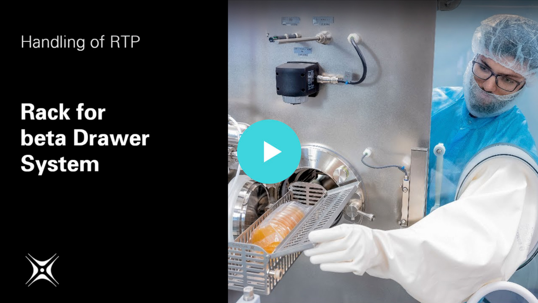 video Castus rack for beta drawer system