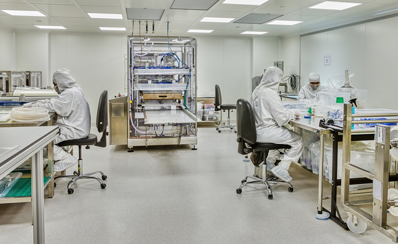 fabricació en sales netes amb certificació ISO 14644 dels sistemes single use Aran Biotech