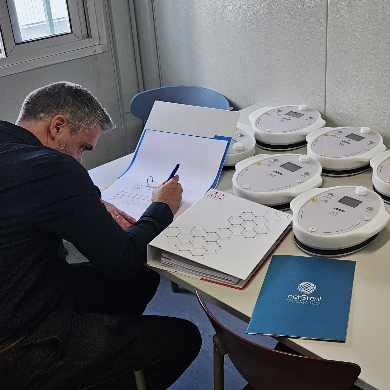 installation qualification (IQ) according to technical and design specifications, and GMP standards for the pharmaceutical industry