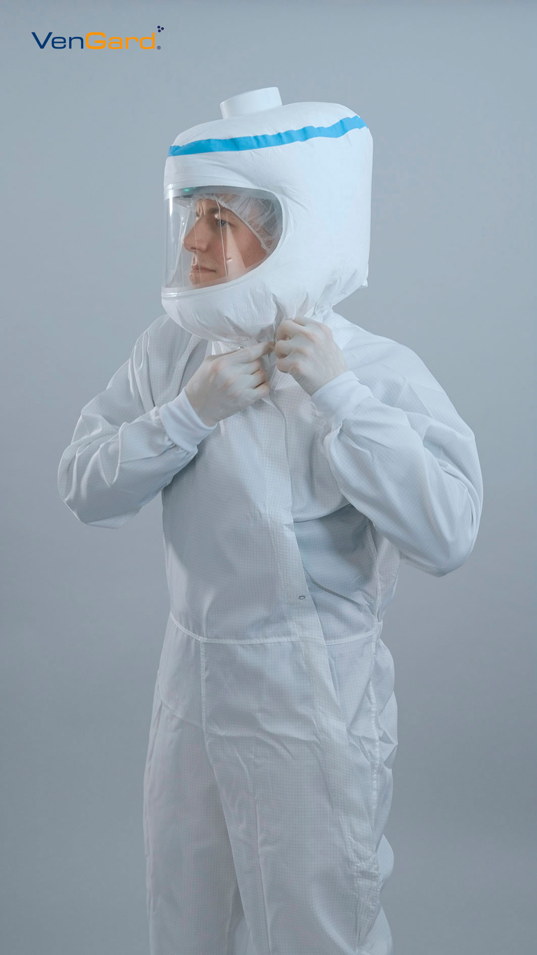 caputxa de protecció respiratòria assistida certificada EN 12941 – epi TB Safety VenGARD