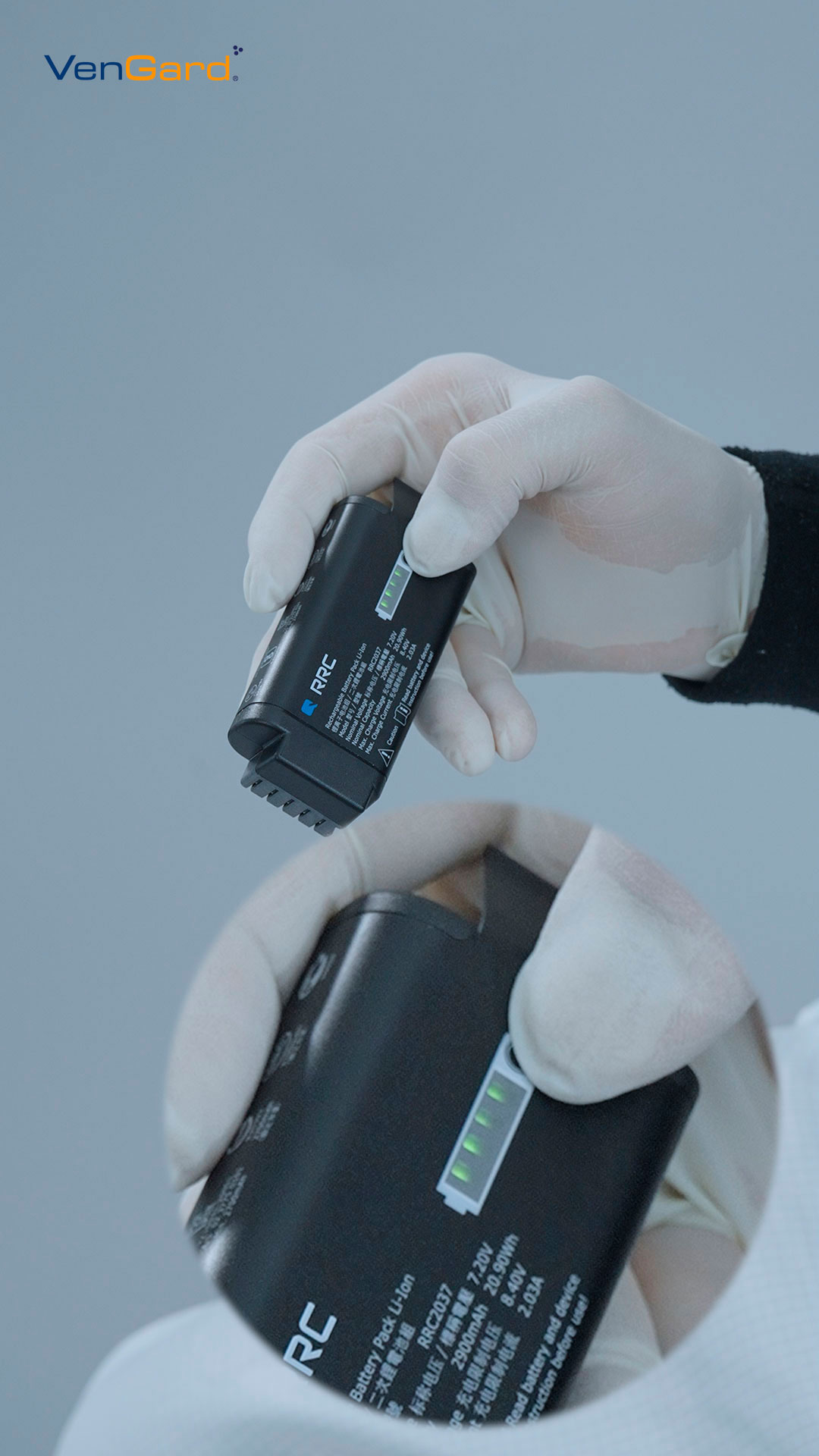 control en temps real de l'estat de la bateria – epi TB Safety VenGARD